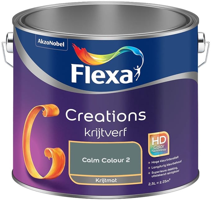 Flexa - Creations Muurverf Krijt - Calm Colour 2 - Mengverf - 2,5 L