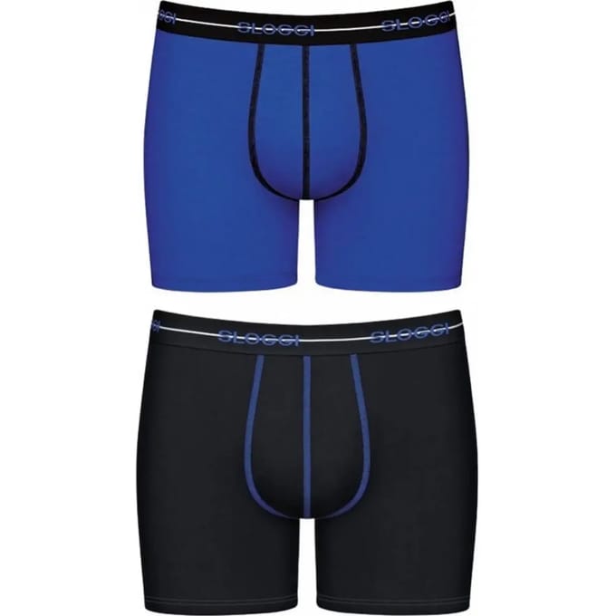 sloggi Langer Boxer Blue Start