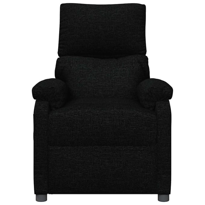 vidaXL - Massagestoel - stof - zwart