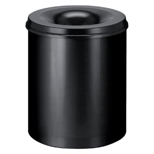 V-part - Vlamdovende papierbak 80 ltr - Steel - zwart
