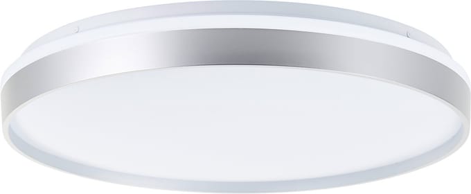 Brilliant Britt - Plafondlamp - Ø 48cm - LED 36W - CCT - Dimbaar - Zilver/Wit
