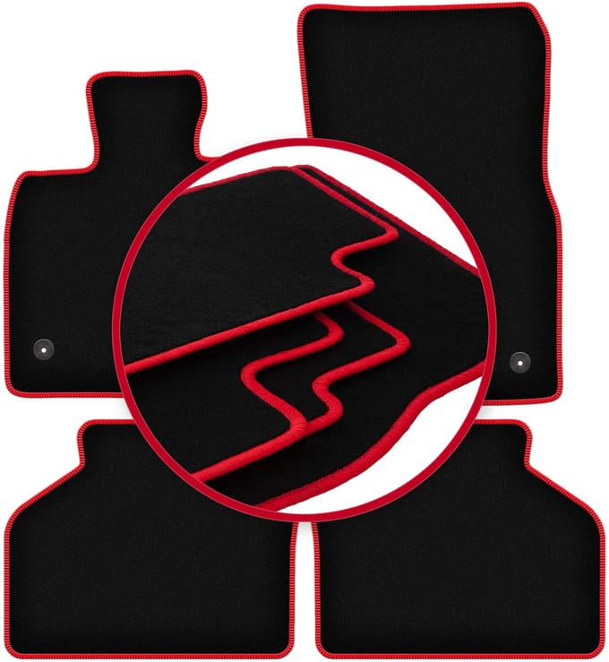 CARLUX-RED automatten voor: BMW GT F07 FL GT (2013-2018)