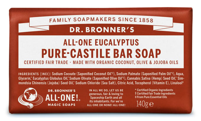Dr. Bronner’s Dr. Bronner&rsquo;s Magic Bar Soap Eucalyptus 140 g