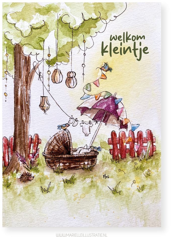 geboortekaart, Welkom kleintje