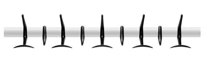 Kartell - Hanger muurkapstok - zwart - Lengte 90 cm