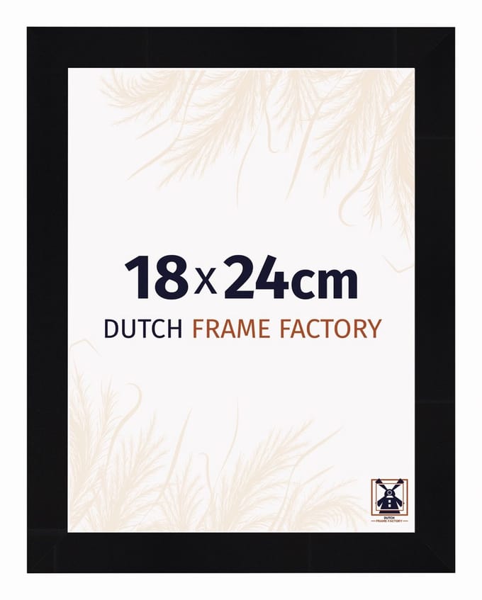 Fotolijst 18x24 cm - MDF - Zwart Hoogglans - Praag