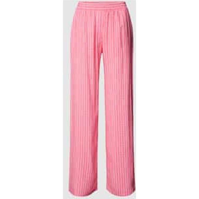 Regular fit stoffen broek met all-over print