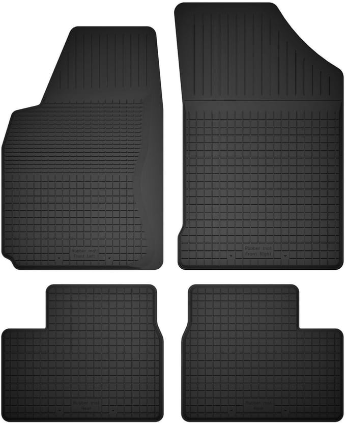 Wielganizator BasicProtect - Auto Rubbermatten - 1,5 cm Rand - Set van 4