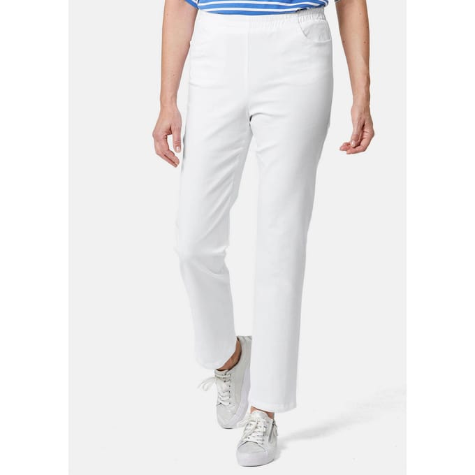 Jeansbroek - wit - Gr. 255 van Goldner Fashion