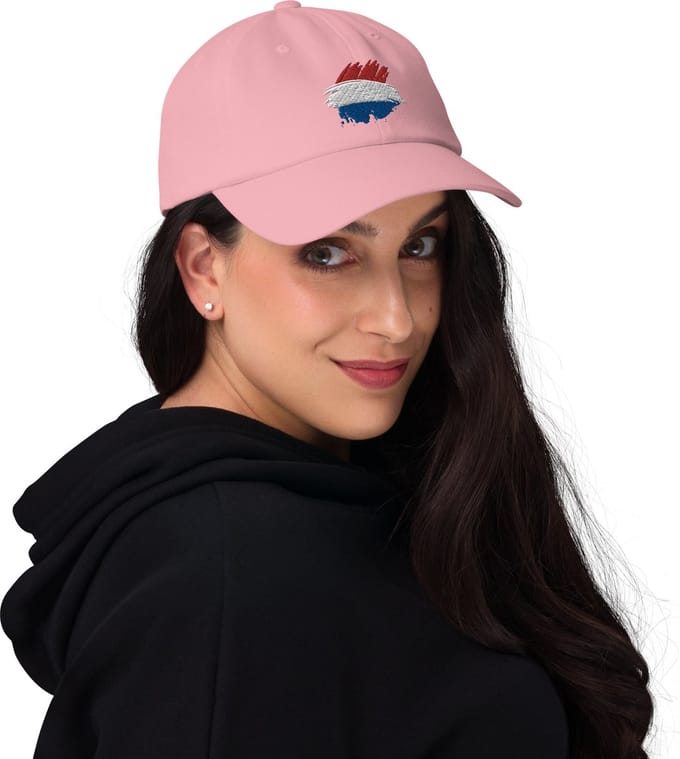 Nederlandse vlag Pet / Cap - Roze