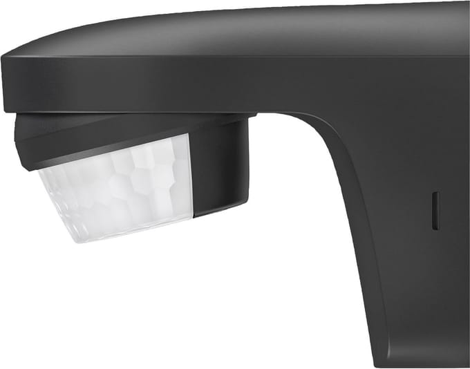 Bewegingssensor met 180° detectiehoek voor buiten - zwart