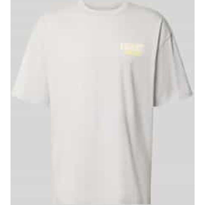 relaxed fit t-shirt van puur katoen model 'Luggage'