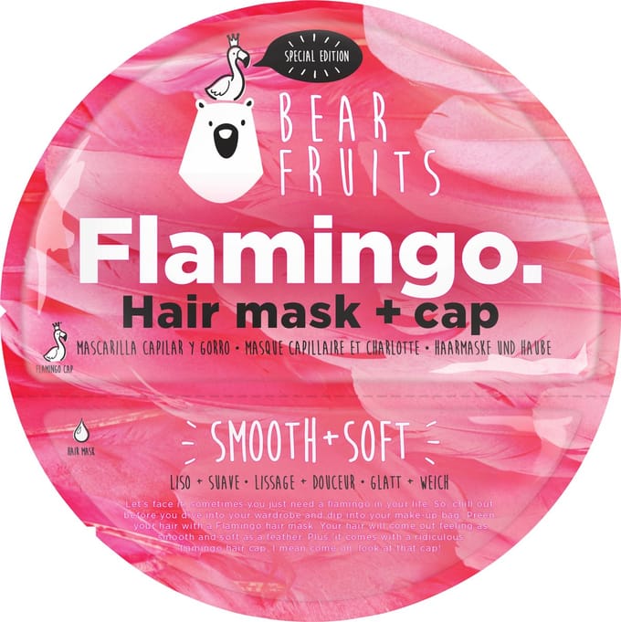 Bear Fruits Haarmasker Flamingo Haarmasker Inclusief Cap - 20 ml