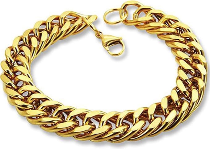 Amanto Armband Bayram - 316L Staal - Cuban Schakel - 11mm - 22cm