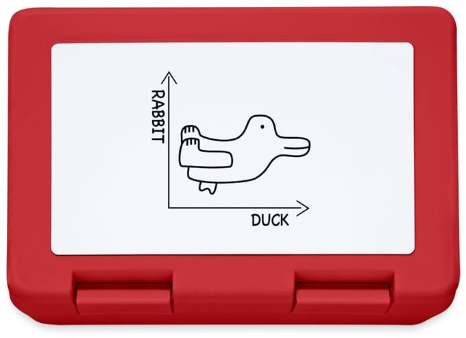 Rabbit Of Duck? – Slimme Optische Illusie Broodtrommel Lunchbox