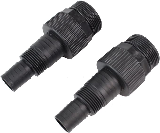 TRUTZHOLM 2x Zwembad Adapter ABS 1 1/2" Binnendraad - Getrapte Slangpilaar 24 / 34 mm - Aansluitset Filterpomp Koppeling 2 Stuks