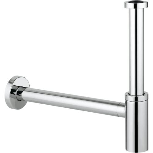 GROHE Universeel design sifon 1 1/4 met muurbuis en roset chroom