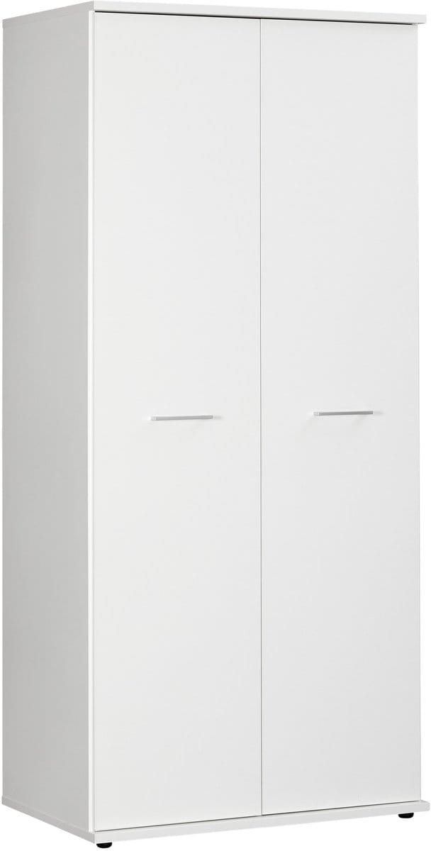 Kledingkast 2 Deurs - 200 x 89 x 58cm - Wit - Bavel