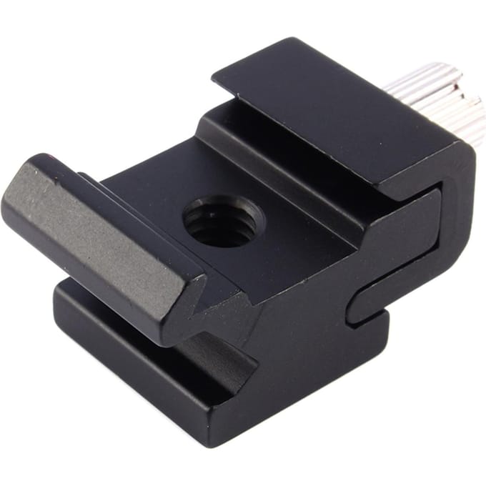 Flits Hot Shoe Mount Adapter 14 Draad Schroef Beugel Adapter Trigger DSLR Camera Accessoires black