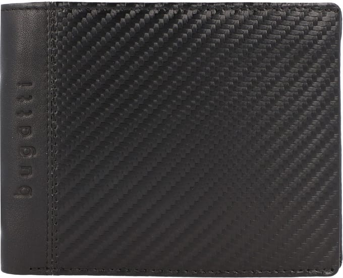 bugatti Leren Portemonnee Comet Wallet Black Zwart