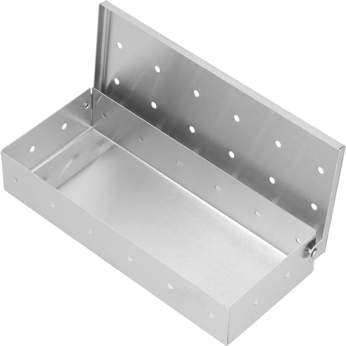 BBQ Smoker Box RVS Barbecue Houtchip Grillbox Bacon Grillbox voor Binnen Buiten gray