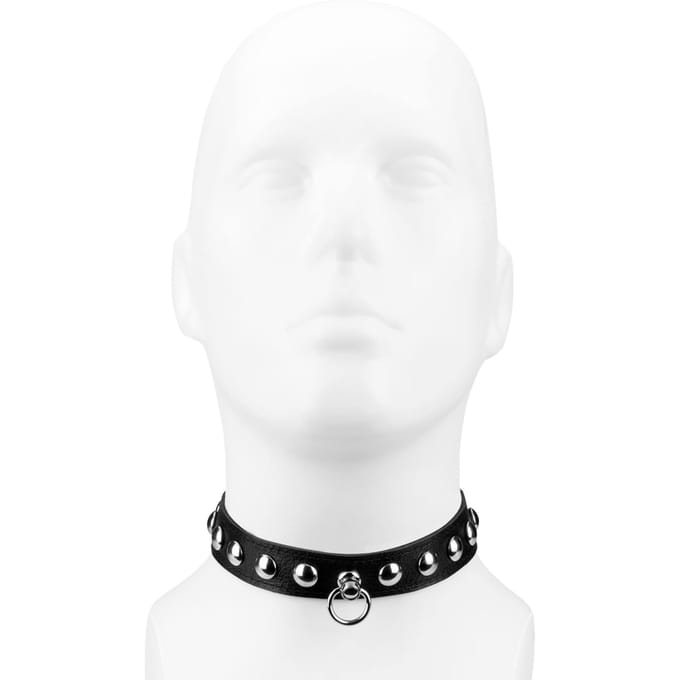 Rimba - Halsband 2.5 cm breed versierd met studs