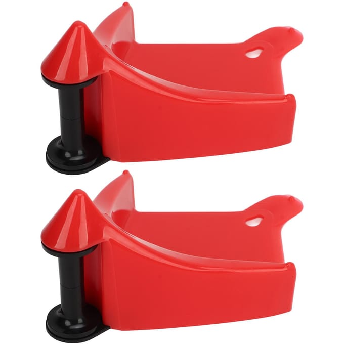 2 Stuks Auto Wielblok Detailing Wasgereedschap Bandinzetstukken Draagbaar Praktisch Wielopwinder red