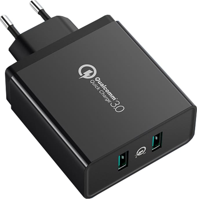 Ugreen - wandlader - 2xUSB-A 36W QC3.0 zwart - (CD161)