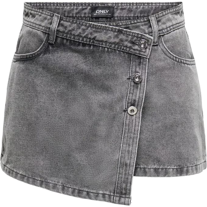 Only Lesly Denim Wrap Skort Dames - Maat L