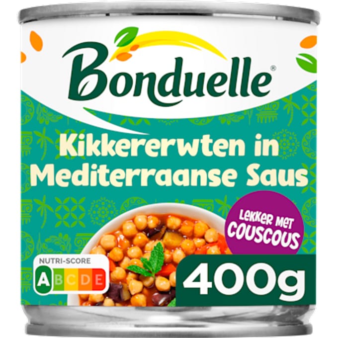 Kikkererwten in mediterraanse saus