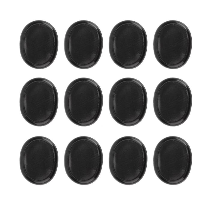 12 stuks Drum Demper Demper Muziekinstrument Accessoires Siliconen Zelfklevend Zwart white
