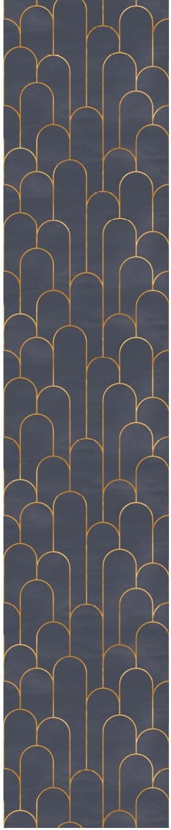 Voorgelijmd vliesbehang - CHIC BLUE ARCHES - 1 rol van 300x60cm