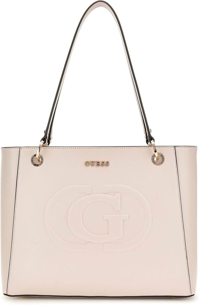 GUESS Schoudertas Eco Mietta Noel Tote Stone Beige