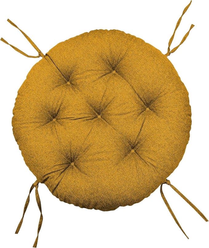 Rond Zitkussen - Papasan Kussen - Binnen en Buiten - Oeko-Tex Gecertificeerd - 80 cm Diameter - Cappuccino