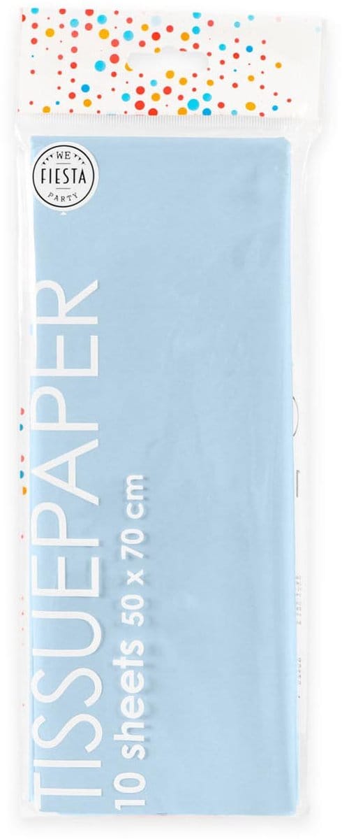 Tissuepapier 10 Vellen Baby Blauw, 50x70cm