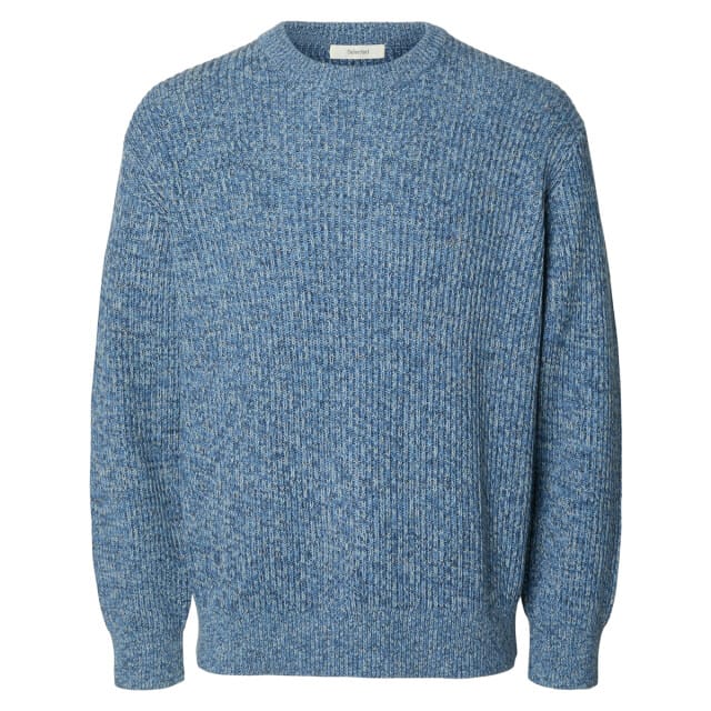 Trui Selected Noos Tilum Knit - Blue Horizon