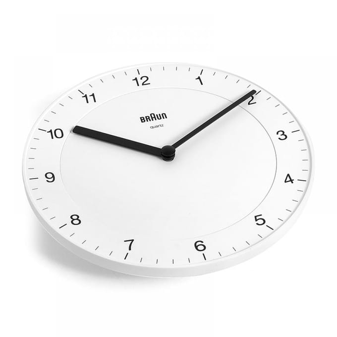 Braun BC06W - Wandklok - Analoog - Wit