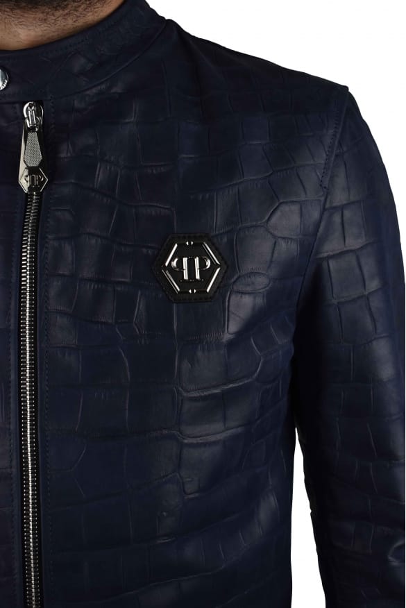 Philipp Plein Bikerjack Blauw