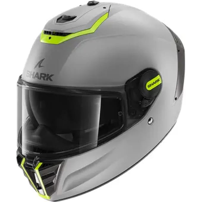 SHARK SPARTAN RS BLANK Mat SP Motorhelm Integraalhelm Zilver Geel Silver - Maat L
