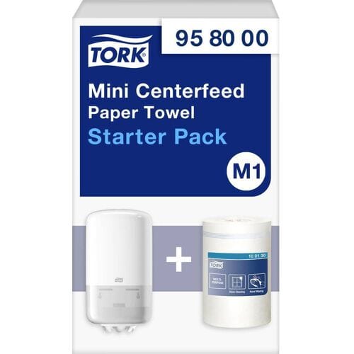 Tork M1 Mini centrefeed starter pack - 1 dispenser + 1 navulling