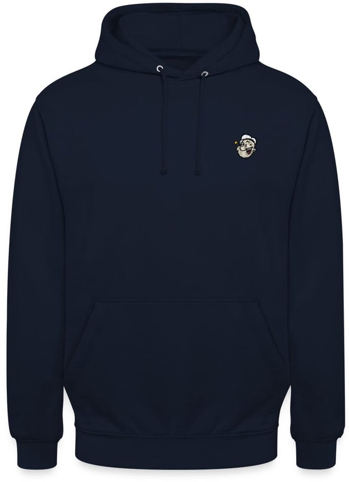 Popeye Als Borduurmotief Hoodie Unisex