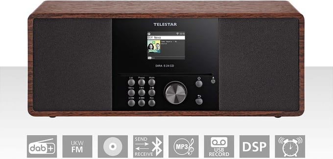 Telestar DIRA S Persoonlijk Analoog & digitaal Zwart