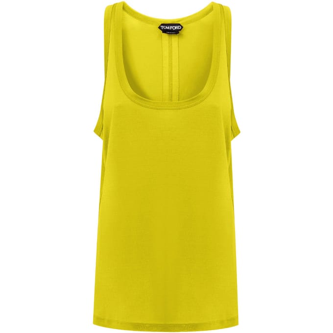 Top in gele zijde Tom Ford