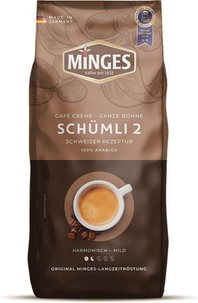 Minges - CafÃ© CrÃ¨me SchÃ¼mli 2 Bonen - 1kg