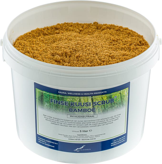 Kuusi Scrub Bamboe 5 liter - Hydraterende Lichaamsscrub