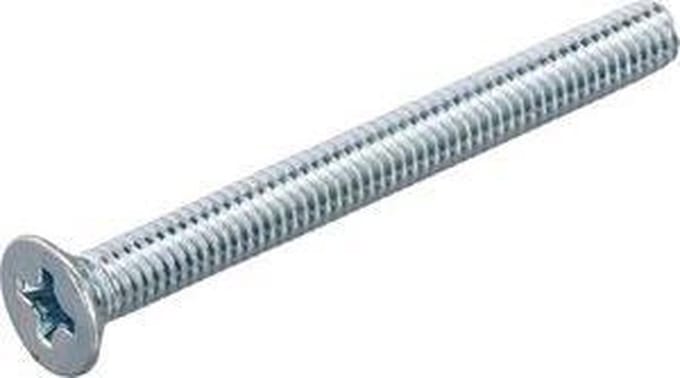 Metaalschroef met moer PK - rvs - M6 x 40 mm (8 stuks)