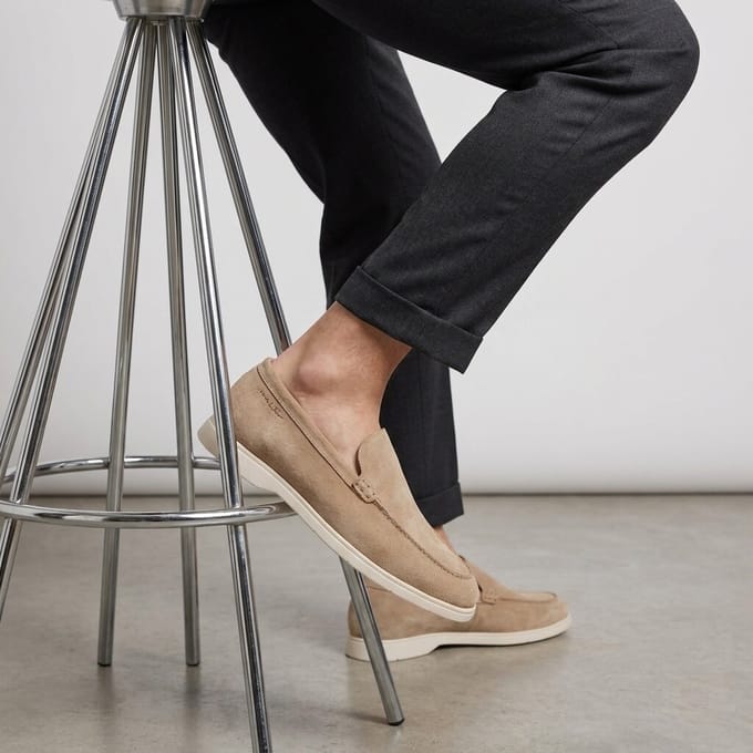 Van Lier Ascona Loafers beige Leer - Maat 45