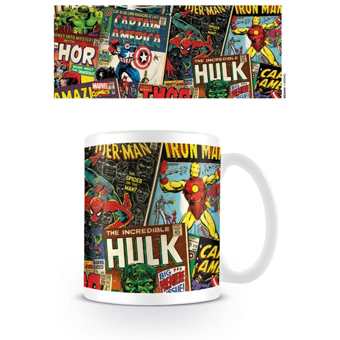 Marvel Retro Strip Cover Mok (Veelkleurig)