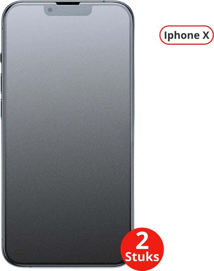 Livano Telefoon Glasplaatje - Beschermglas - Glaasje - Screen Protector - Screenprotector - Extra Sterk - Shockproof - Premium Protection - Geschikt Voor Iphone X