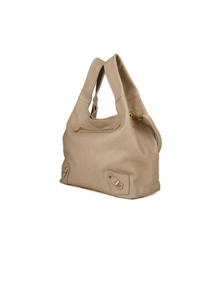 Giulia Monti Schoudertas Grijs Beige